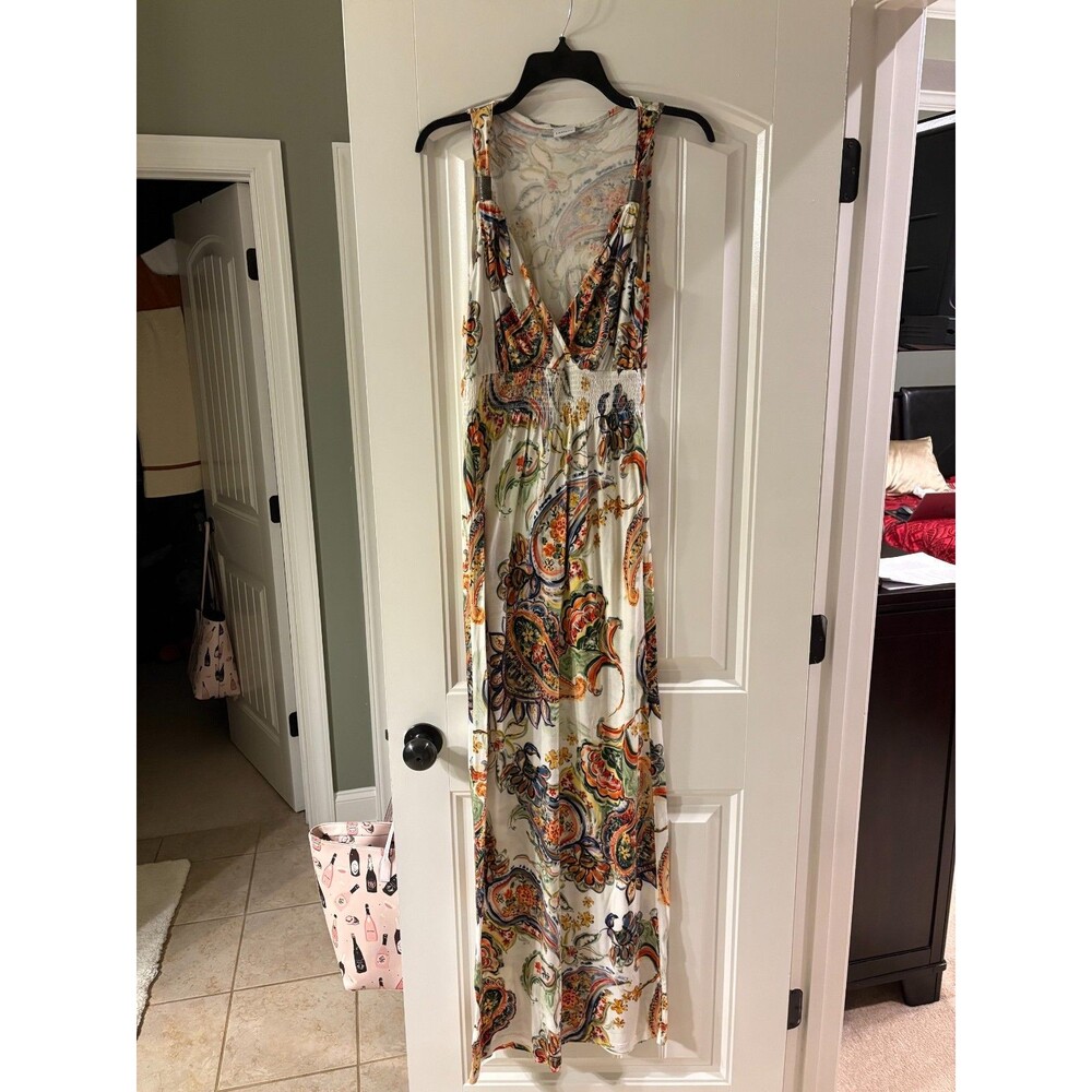 Lascana Multi-Color Paisley Sleevless Maxi Dress M
